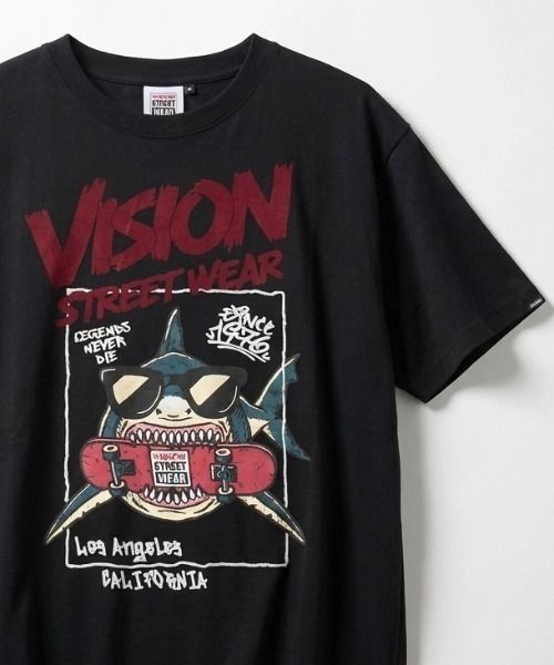 VISION STREET WEAR(ヴィジョンストリートウェア)の「2026SS VISION STREET WEAR/ビジョンストリートウェア ゴースト/恐竜/サメ/フォト プリント オーバーサイズ半袖Tシャツ レディース メンズ(Tシャツ/カットソー・レディース・ホワイト/ブラック/ブラック系その他2/ブラック系その他3/ホワイト系その他2/ホワイト系その他3/ホワイト系その他/ブラック系その他・LL/M/L)」の7枚目の写真