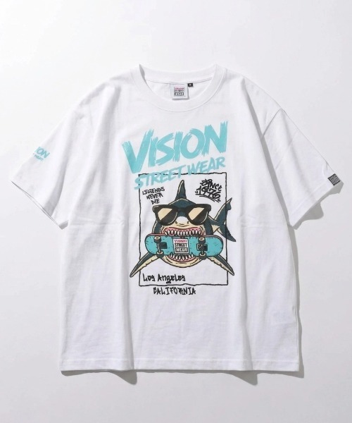 VISION STREET WEAR(ヴィジョンストリートウェア)の「2026SS VISION STREET WEAR/ビジョンストリートウェア ゴースト/恐竜/サメ/フォト プリント オーバーサイズ半袖Tシャツ レディース メンズ(Tシャツ/カットソー・レディース・ホワイト/ブラック/ブラック系その他2/ブラック系その他3/ホワイト系その他2/ホワイト系その他3/ホワイト系その他/ブラック系その他・LL/M/L)」の21枚目の写真