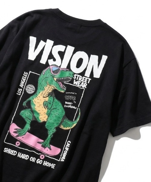 VISION STREET WEAR(ヴィジョンストリートウェア)の「2026SS VISION STREET WEAR/ビジョンストリートウェア ゴースト/恐竜/サメ/フォト プリント オーバーサイズ半袖Tシャツ レディース メンズ(Tシャツ/カットソー・レディース・ホワイト/ブラック/ブラック系その他2/ブラック系その他3/ホワイト系その他2/ホワイト系その他3/ホワイト系その他/ブラック系その他・LL/M/L)」の22枚目の写真