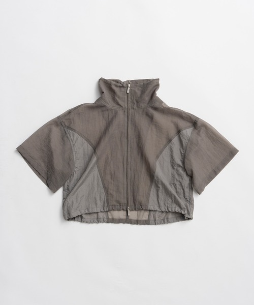 PRANK PROJECT(プランクプロジェクト)の「【2026Summer Pre-Order】シアーリップストップトラックジャケット / Sheer Ripstop Track Jacket(ナイロンジャケット・レディース・ホワイト/グレー/ブラック・FREE)」の16枚目の写真