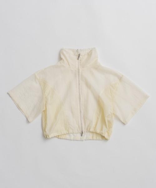 PRANK PROJECT(プランクプロジェクト)の「【2026Summer Pre-Order】シアーリップストップトラックジャケット / Sheer Ripstop Track Jacket(ナイロンジャケット・レディース・ホワイト/グレー/ブラック・FREE)」の17枚目の写真