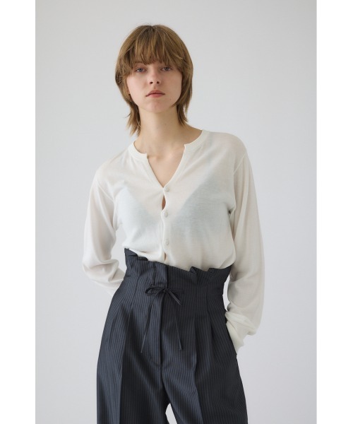 ◆試着のみ◆RIM.ARK ベルト付き カーディガン RIM.ARK(リムアーク)｜Double breasted knit C/D/カーディガン