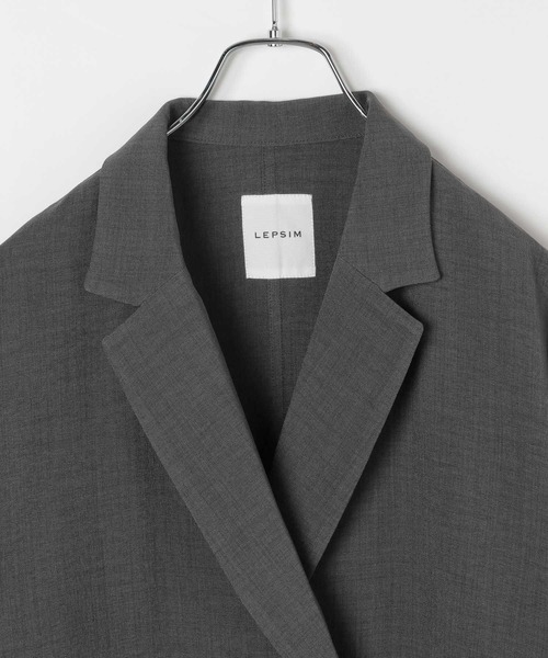 LEPSIM(レプシィム)の「《リネンライクドライシリーズ》ランタンショート5分袖ダブルジャケット 639422(テーラードジャケット・レディース・チャコールグレー/カーキブラウン/ベージュ・FREE)」の5枚目の写真