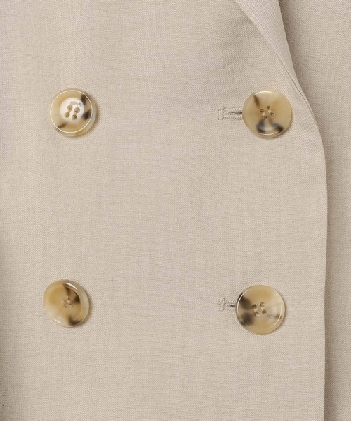 LEPSIM(レプシィム)の「《リネンライクドライシリーズ》ランタンショート5分袖ダブルジャケット 639422(テーラードジャケット・レディース・チャコールグレー/カーキブラウン/ベージュ・FREE)」の11枚目の写真
