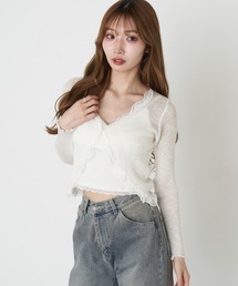 RAY CASSIN | レースシアーボレロカーディガン(カーディガン/ボレロ)