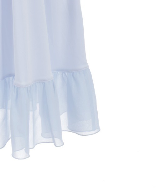 axes femme（アクシーズファム）の「レース×ブーケティアードワンピース（ワンピース・レディース・キナリ/サックスブルー・FREE）」の22枚目の写真