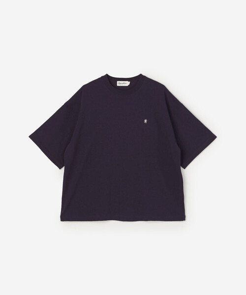 GYMPHLEX(ジムフレックス)の「Gymphlex | コットンジャージー クルーネック半袖Tシャツ MEN(Tシャツ/カットソー・メンズ・パープル系その他/チャコール/アイボリー・M/L)」の3枚目の写真