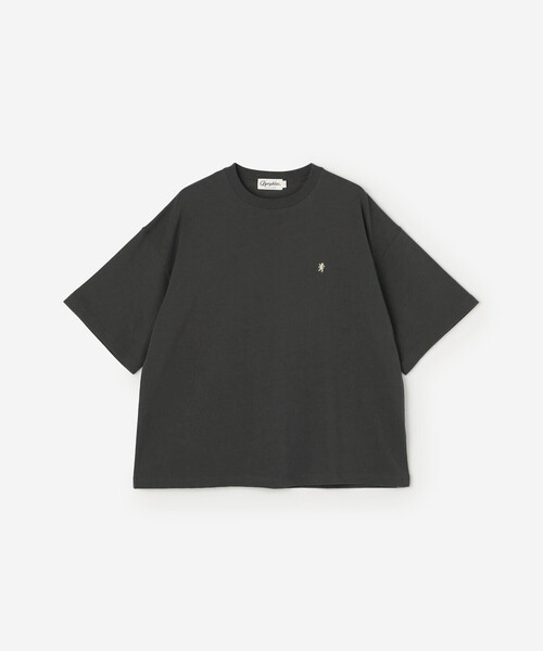 GYMPHLEX(ジムフレックス)の「Gymphlex | コットンジャージー クルーネック半袖Tシャツ MEN(Tシャツ/カットソー・メンズ・パープル系その他/チャコール/アイボリー・M/L)」の2枚目の写真