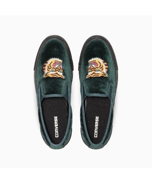 CONVERSE(コンバース)の「CONVERSE ALL STAR KUNGFU SLIP-ON(コンバース オールスター カンフー スリップオン)(スリッポン・メンズ・グリーン/ブラック系・22.5cm/23cm/23.5cm/24cm/24.5cm/25cm/25.5cm/26cm/26.5cm/27cm/27.5cm/28cm/29cm/30cm)」の13枚目の写真