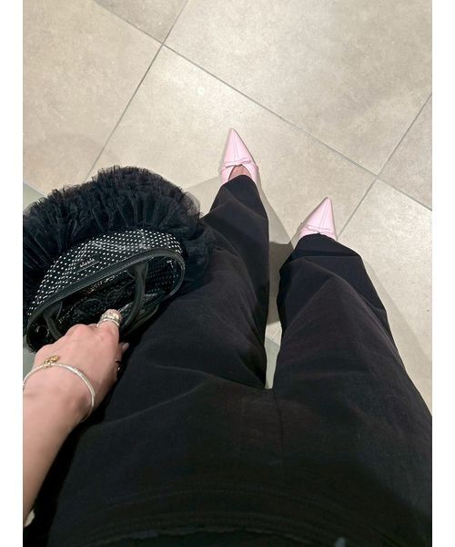 FURFUR（ファーファー）の「クロスストラップリボンパンプス（パンプス・レディース・シルバー/ブラック/ピンク・36/37/38）」の21枚目の写真