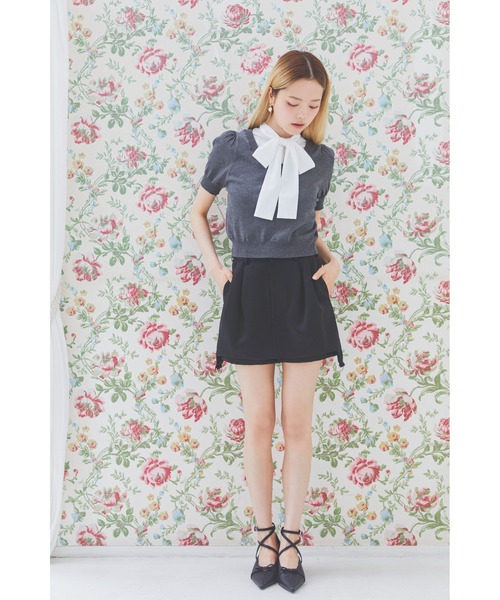 FURFUR（ファーファー）の「クロスストラップリボンパンプス（パンプス・レディース・シルバー/ブラック/ピンク・36/37/38）」の6枚目の写真