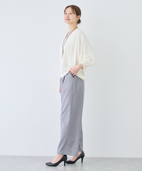 Jayro（ジャイロ）の「ピュアコットンカルマネックプルオーバー（ニット/セーター・レディース・スミクロ/オフホワイト・FREE）」の17枚目の写真