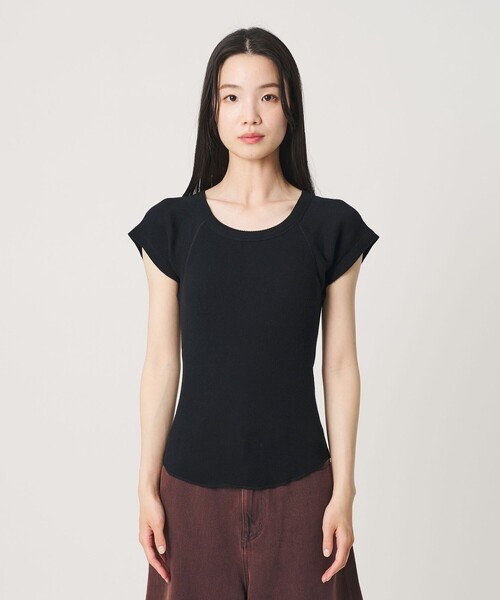 PALM(パーム)の「【別注】<PALM>バックオープン トップス(Tシャツ/カットソー・レディース・オリーブ/ブラック・FREE)」の10枚目の写真