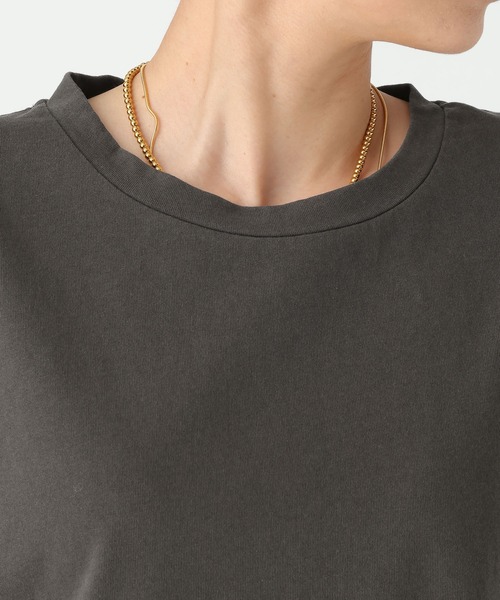Elura（エルーラ）の「ピグメント風フレンチT/679120（Tシャツ/カットソー・レディース・ブラウン/チャコールグレー・FREE）」の12枚目の写真