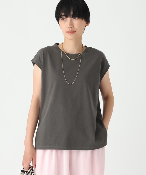 Elura（エルーラ）の「ピグメント風フレンチT/679120（Tシャツ/カットソー・レディース・ブラウン/チャコールグレー・FREE）」の22枚目の写真