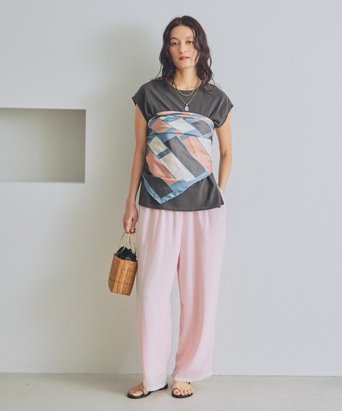 Elura（エルーラ）の「ピグメント風フレンチT/679120（Tシャツ/カットソー・レディース・ブラウン/チャコールグレー・FREE）」の19枚目の写真