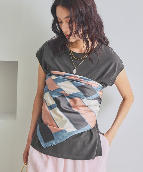 Elura（エルーラ）の「ピグメント風フレンチT/679120（Tシャツ/カットソー・レディース・ブラウン/チャコールグレー・FREE）」の21枚目の写真