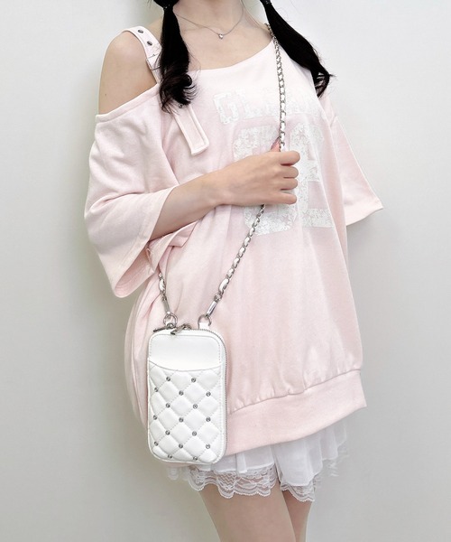 INGNI(イング)の「肩ベルト付ナンバリングスウェットトップス(Tシャツ/カットソー・レディース・カモフラージュ/オートミール/ピンク/チャコールグレー・M)」の20枚目の写真