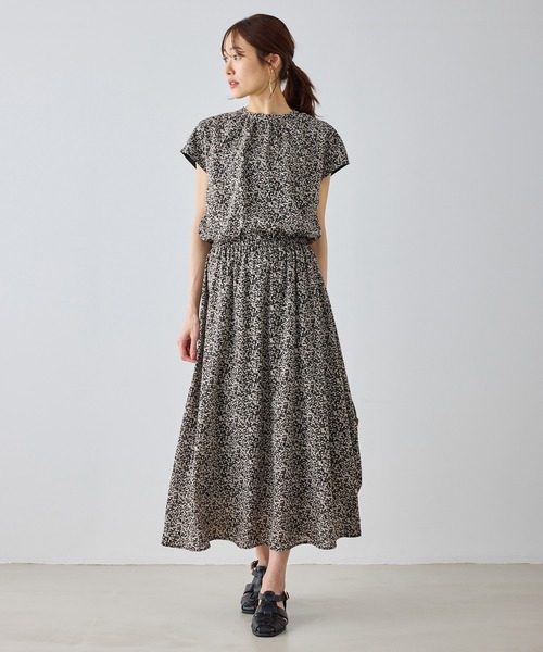 ROPE' PICNIC(ロペピクニック)の「【WEB限定サイズ】小花柄&線画アソートワンピース(ワンピース・レディース・キナリ/ブラック・M/TM/L)」の5枚目の写真