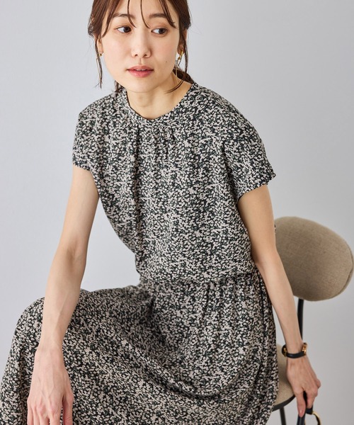 ROPE' PICNIC(ロペピクニック)の「【WEB限定サイズ】小花柄&線画アソートワンピース(ワンピース・レディース・キナリ/ブラック・M/TM/L)」の10枚目の写真