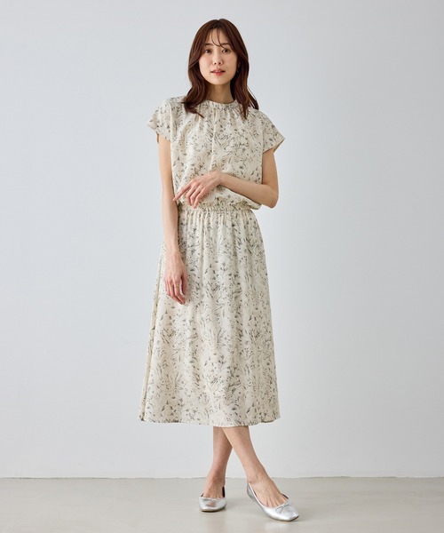 ROPE' PICNIC(ロペピクニック)の「【WEB限定サイズ】小花柄&線画アソートワンピース(ワンピース・レディース・キナリ/ブラック・M/TM/L)」の14枚目の写真