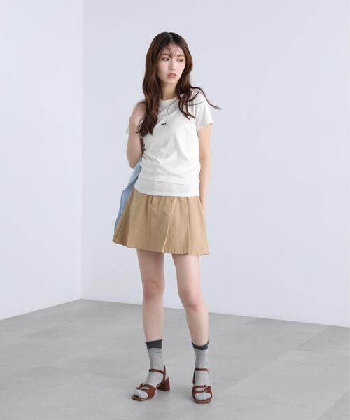 FREE'S MART(フリーズマート)の「◆針抜きテレコTシャツタンクセット(Tシャツ/カットソー・レディース・ネイビー/ホワイト/グレー・FREE)」の9枚目の写真