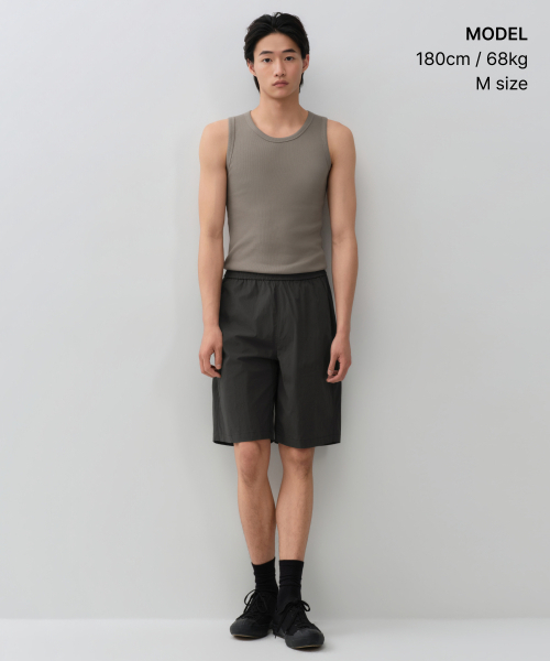 MUSINSA STANDARD（ムシンサスタンダード）の「[クールタンダード] エッセンシャルタンクトップ [トープ]（Tシャツ/カットソー・メンズ・その他・SMALL/MEDIUM/LARGE/X-LARGE/2XL/3XL）」の4枚目の写真