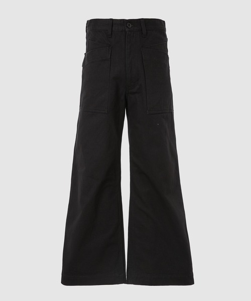 WhoWhat(フーワット)の「12oz DENIM ORIGAMI POCKET PANTS(デニムパンツ・メンズ・ブラック・M/S)」の1枚目の写真