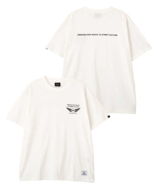 Alpha Industries(アルファインダストリーズ)の「【日本限定】Alpha Industries/アルファ インダストリーズ/AIR FORCE SKY LOGO T‐SHIRT / エア フォース スカイ ロゴ Tシャツ(Tシャツ/カットソー・メンズ・オリーブ系/ホワイト系2/ブラック・2XL/S/XL/M/L)」の1枚目の写真