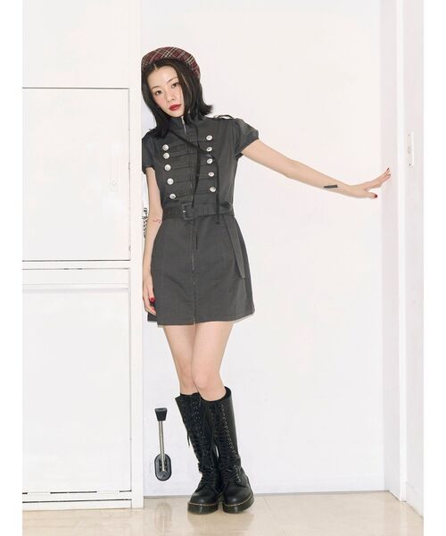 jouetie(ジュエティ)の「【kaorinomori×jouetie】ルモアスタッズベレー(ハンチング/ベレー帽・レディース・ブラック/レッド・FREE)」の5枚目の写真