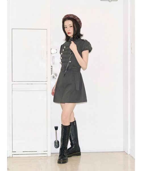 jouetie(ジュエティ)の「【kaorinomori×jouetie】ルモアスタッズベレー(ハンチング/ベレー帽・レディース・ブラック/レッド・FREE)」の7枚目の写真