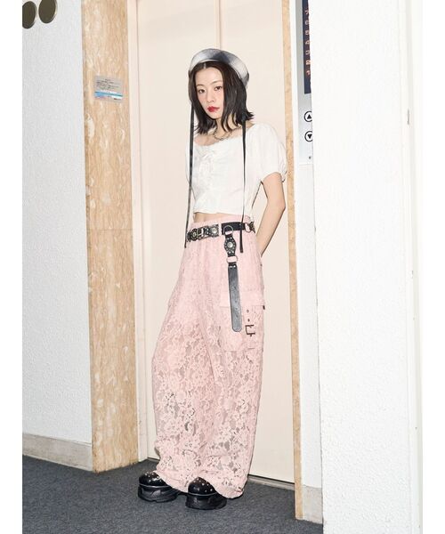 jouetie(ジュエティ)の「【kaorinomori×jouetie】ルモアスタッズベレー(ハンチング/ベレー帽・レディース・ブラック/レッド・FREE)」の20枚目の写真