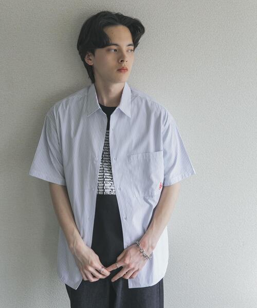 SENSE OF PLACE by URBAN RESEARCH(センスオブプレイスバイアーバンリサーチ)の「『別注』LOVE POP STUDIO×SENSE OF PLACE シャツ(シャツ/ブラウス・メンズ・ホワイト/ブルー・MEDIUM/LARGE)」の6枚目の写真