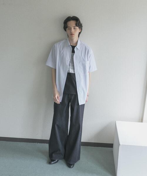 SENSE OF PLACE by URBAN RESEARCH(センスオブプレイスバイアーバンリサーチ)の「『別注』LOVE POP STUDIO×SENSE OF PLACE シャツ(シャツ/ブラウス・メンズ・ホワイト/ブルー・MEDIUM/LARGE)」の8枚目の写真