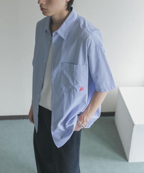 SENSE OF PLACE by URBAN RESEARCH(センスオブプレイスバイアーバンリサーチ)の「『別注』LOVE POP STUDIO×SENSE OF PLACE シャツ(シャツ/ブラウス・メンズ・ホワイト/ブルー・MEDIUM/LARGE)」の12枚目の写真