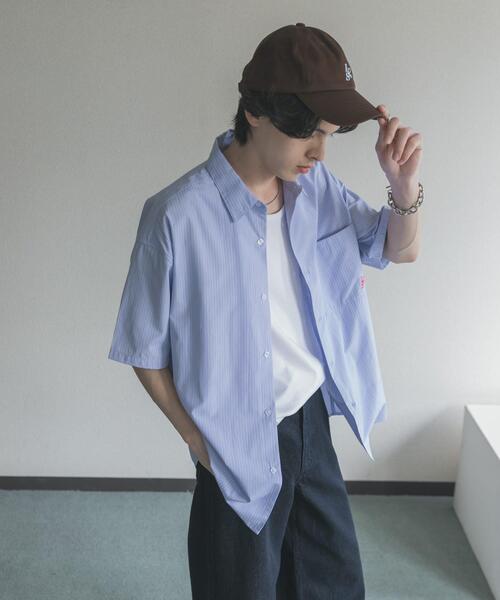 SENSE OF PLACE by URBAN RESEARCH(センスオブプレイスバイアーバンリサーチ)の「『別注』LOVE POP STUDIO×SENSE OF PLACE シャツ(シャツ/ブラウス・メンズ・ホワイト/ブルー・MEDIUM/LARGE)」の14枚目の写真