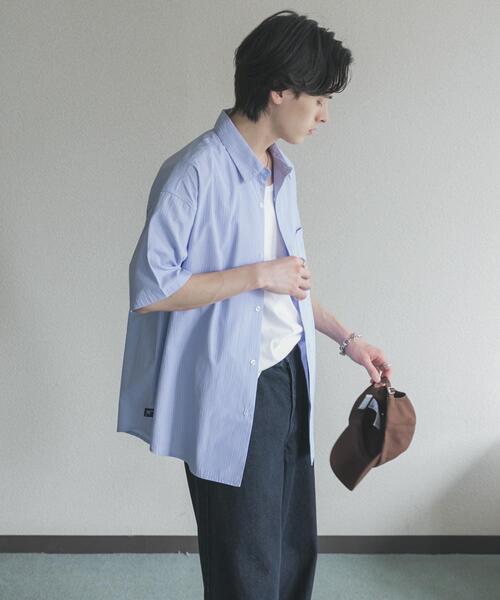 SENSE OF PLACE by URBAN RESEARCH(センスオブプレイスバイアーバンリサーチ)の「『別注』LOVE POP STUDIO×SENSE OF PLACE シャツ(シャツ/ブラウス・メンズ・ホワイト/ブルー・MEDIUM/LARGE)」の16枚目の写真