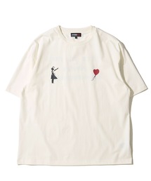 【BRANDALISED】冷感天竺 プリントクルーネックTシャツ