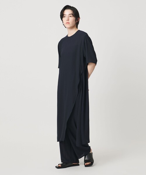 MARW UNITED ARROWS(マルゥ ユナイテッドアローズ)の「<MARW UNITED ARROWS>シフォン スリット ワンピース(ワンピース・レディース・ブラック/ネイビー/ロイヤルブルー・FREE)」の2枚目の写真