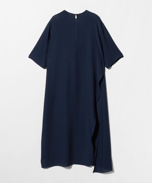 MARW UNITED ARROWS(マルゥ ユナイテッドアローズ)の「<MARW UNITED ARROWS>シフォン スリット ワンピース(ワンピース・レディース・ブラック/ネイビー/ロイヤルブルー・FREE)」の3枚目の写真