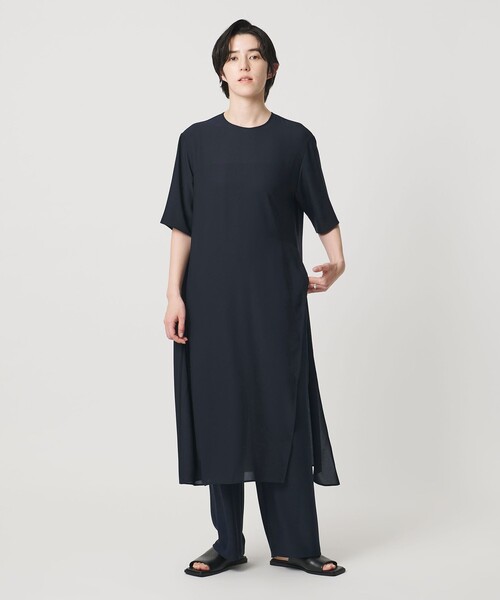 【美品】MARW UNITED ARROWS シフォン スリット ワンピース セール】＜MARW UNITED ARROWS＞シフォン スリット ワンピース