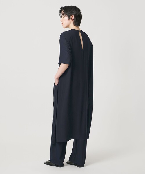 MARW UNITED ARROWS(マルゥ ユナイテッドアローズ)の「<MARW UNITED ARROWS>シフォン スリット ワンピース(ワンピース・レディース・ブラック/ネイビー/ロイヤルブルー・FREE)」の5枚目の写真