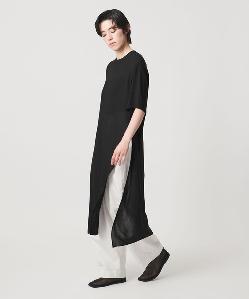 MARW UNITED ARROWS(マルゥ ユナイテッドアローズ)の「<MARW UNITED ARROWS>シフォン スリット ワンピース(ワンピース・レディース・ブラック/ネイビー/ロイヤルブルー・FREE)」の7枚目の写真