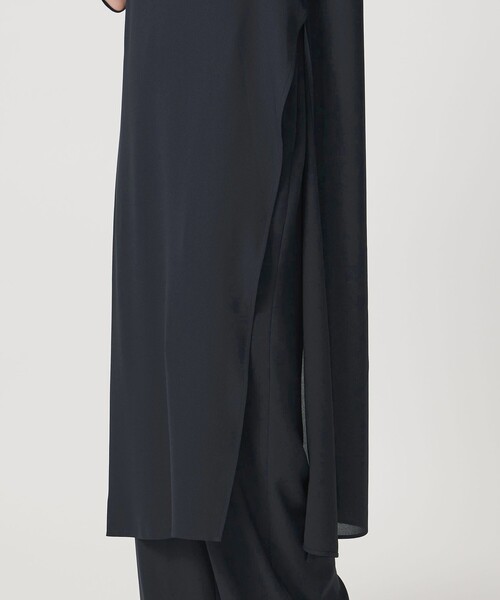 MARW UNITED ARROWS(マルゥ ユナイテッドアローズ)の「<MARW UNITED ARROWS>シフォン スリット ワンピース(ワンピース・レディース・ブラック/ネイビー/ロイヤルブルー・FREE)」の14枚目の写真