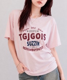 カレッジロゴ グラフィックプリントTシャツ