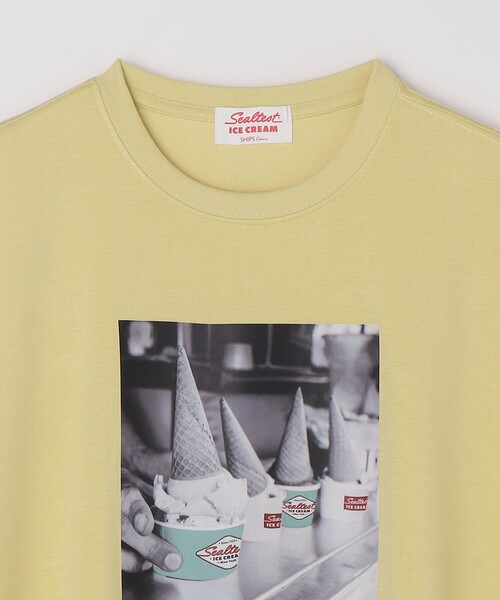 SHIPS Colors(シップス カラーズ)の「SHIPS Colors:Sealtest(R) ICE CREAM プリント Tシャツ(Tシャツ/カットソー・メンズ・ライトホワイト/イエロー/ブラック・MEDIUM/LARGE/X-LARGE)」の8枚目の写真