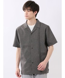 m.f.editorial | 【リネン調 開襟】m.f.エディトリアル メンズ オープンカラー 半袖 シャツ(シャツ/ブラウス)