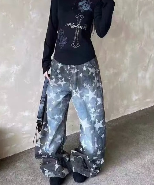 VIBGYOR(ヴィブジョー)の「【LAMPOON】スターカモフラージュカーブパンツ(その他パンツ・レディース・カーキ・LARGE/MEDIUM)」の1枚目の写真