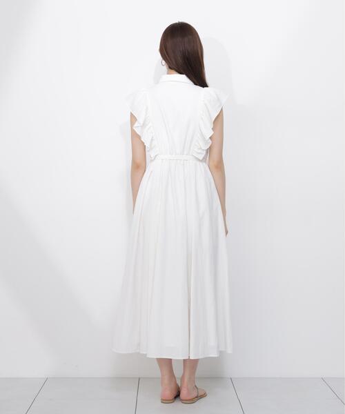 PROPORTION BODY DRESSING(プロポーションボディドレッシング)の「【中川紅葉さん着用】フロントレースシャツワンピース / 1216240603(ワンピース・レディース・ホワイト/ネイビー/カーキ・SMALL/P/S/MEDIUM)」の6枚目の写真