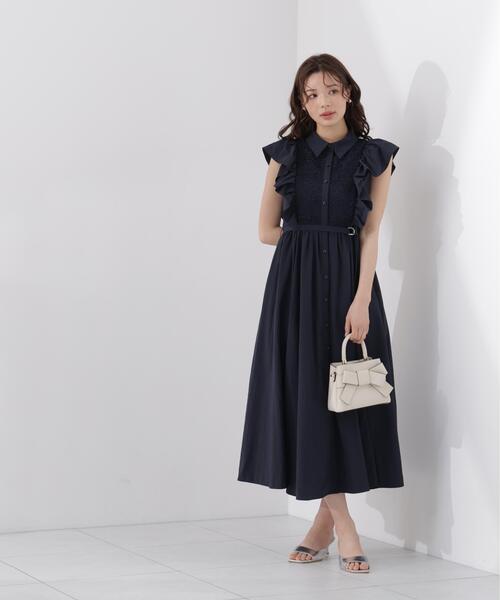 PROPORTION BODY DRESSING(プロポーションボディドレッシング)の「【中川紅葉さん着用】フロントレースシャツワンピース / 1216240603(ワンピース・レディース・ホワイト/ネイビー/カーキ・SMALL/P/S/MEDIUM)」の15枚目の写真